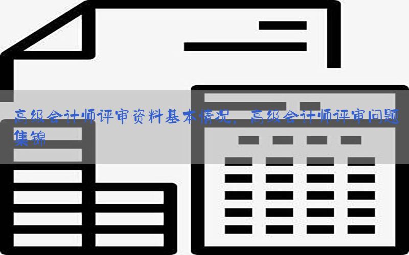 高级会计师评审资料基本情况，高级会计师评审问题集锦