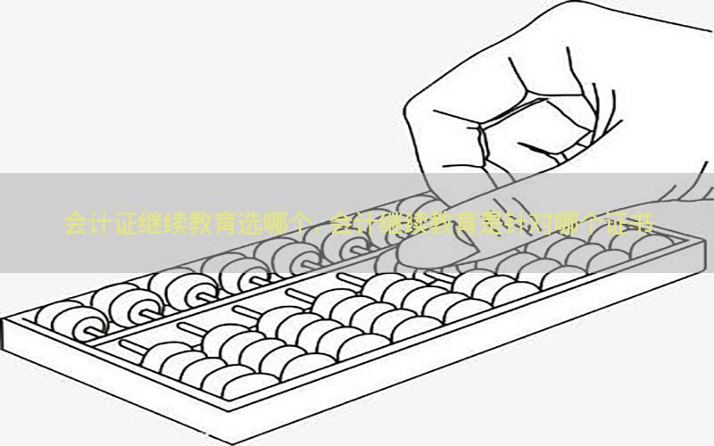 会计证继续教育选哪个，会计继续教育是针对哪个证书