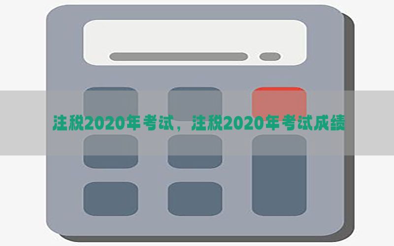 注税2020年考试，注税2020年考试成绩