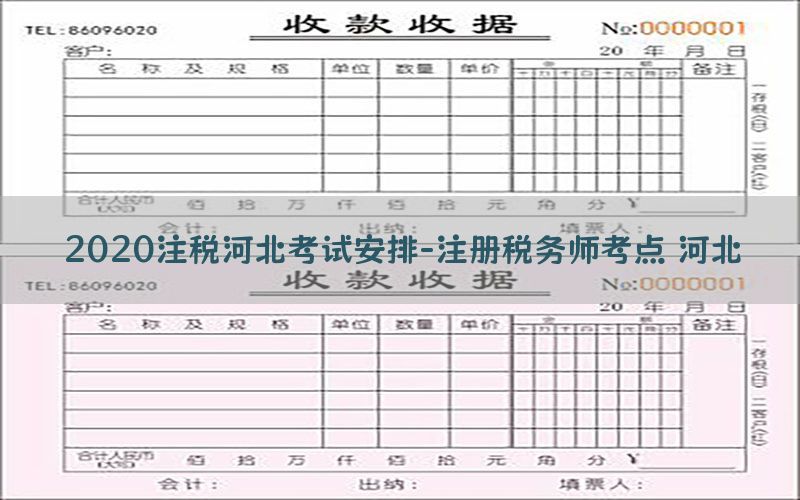 2020注税河北考试安排-注册税务师考点 河北