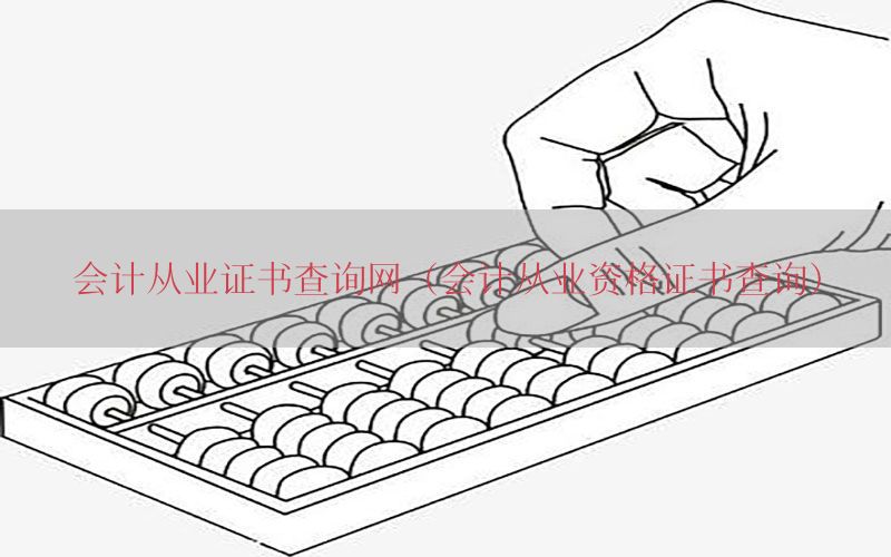 会计从业证书查询网（会计从业资格证书查询）